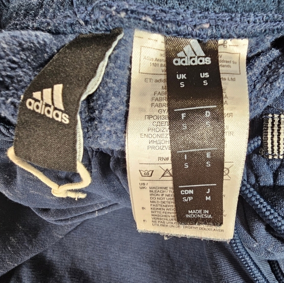 Adidas Heathered Blue Joggers Boy’s size Small - Picture 4 of 6